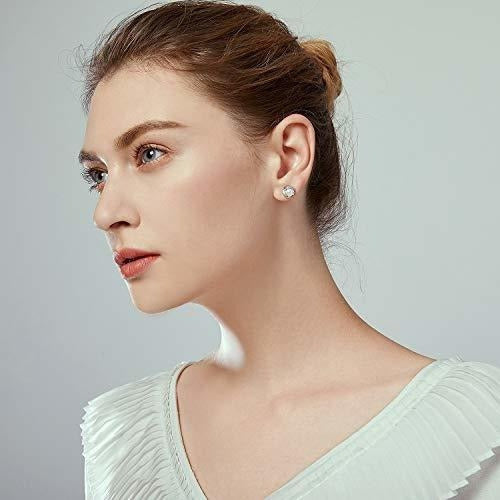 Pendientes De Perlas Cultivadas De Agua Dulce De Plata