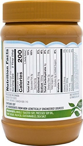 Tarro Cremoso Libre De 1 1lb Del Cacahuete Natural