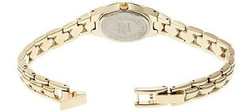 Reloj De Brazalete De Oro Y Cristal