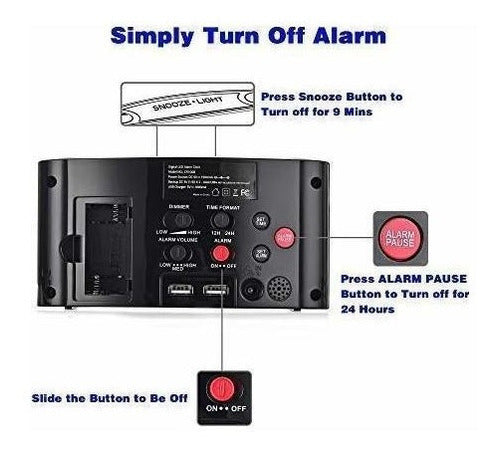 Reloj despertador digital para el hogar