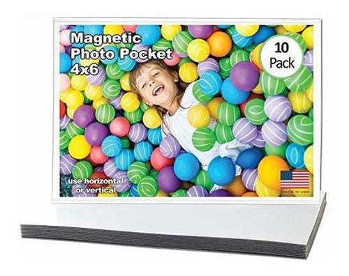 Marco de bolsillo magnético para fotos