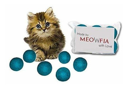 Juguetes De Pelotas De Lana Meowfia - Paquete De 6 Cajas De