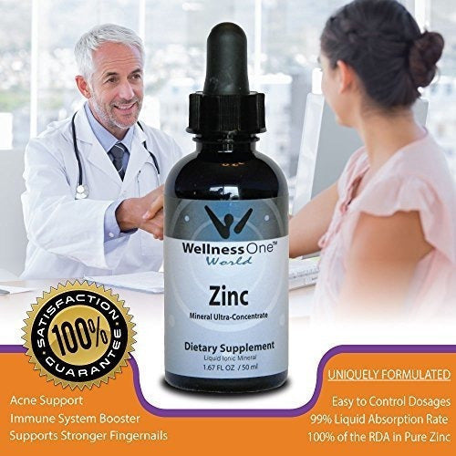 Gotas líquidas de zinc puro