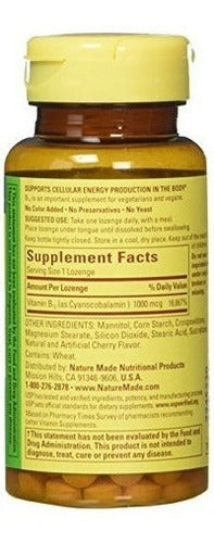 Made Vitamin B-12 1000 Mcg Sublingual 50 Unidades