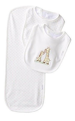 Babero Y Eructo De Little Me Baby Boys, Jirafa, Talla Única