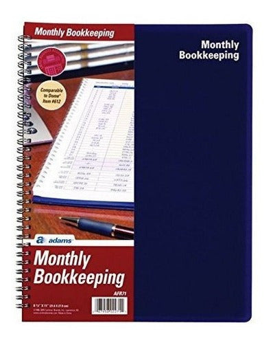 Libro De Registro De Contabilidad De Adams, Formato Mensual