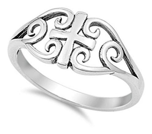 Anillo Cruzado de Plata