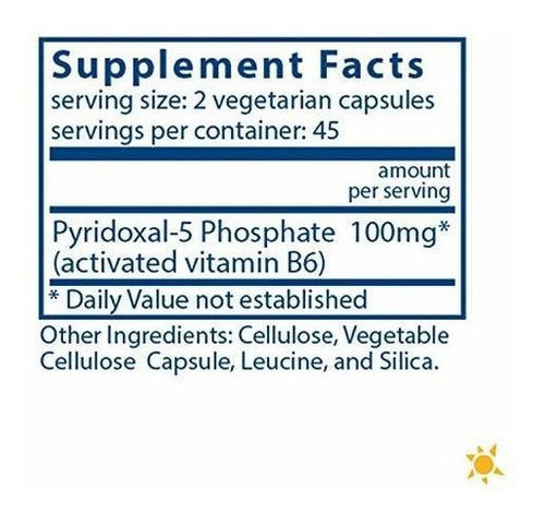 Vital Nutrients - Pyridoxal-5 Phosphate 50 Mg - Vitamina