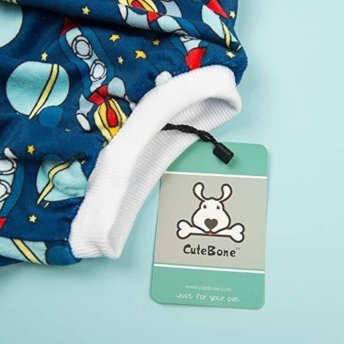Cutebone Pijamas para perros Rocket Ropa para perros