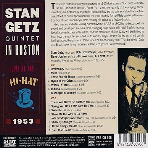 Vivir En El Hi-hat-Boston 1953 cd