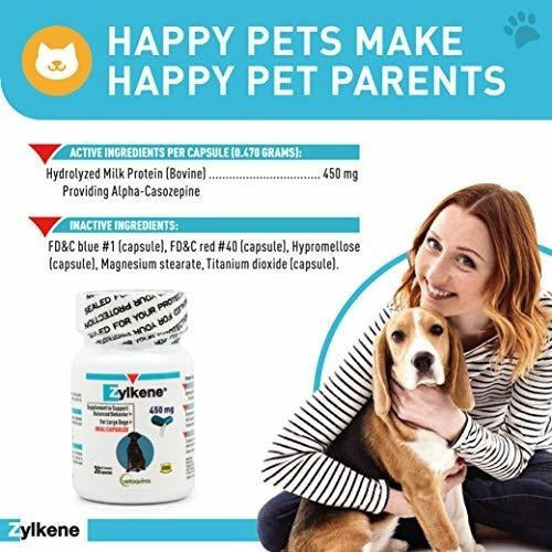 Vetoquinol Zylkene Cápsulas De Apoyo Conductual Para Perros