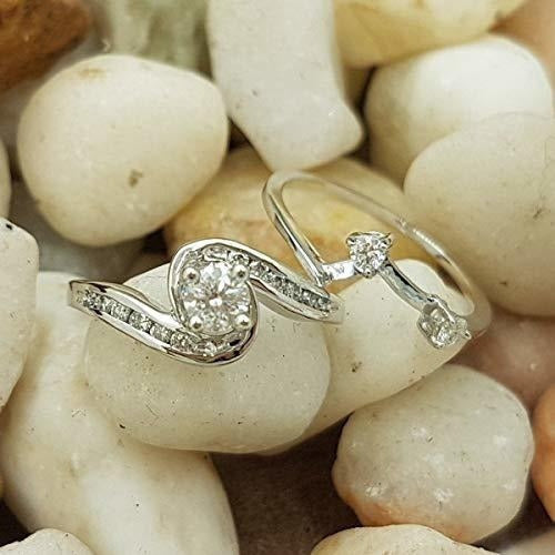 Anillo de compromiso nupcial para mujer