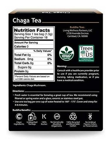 Bolsas de Té Chaga: Poderosos Antioxidantes