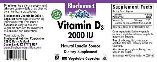 Vitamina D3 de 180 pastillas