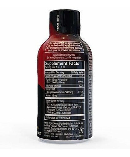 Suplemento Energético Extra Fuerte De 5 Horas, de Baya