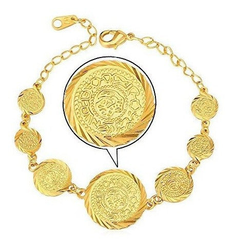 Collar De Perlas Con Cuentas De Monedas