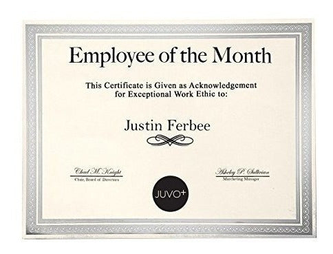 Certificados De Premio - 50 Hojas De Papel Normal En Blanco