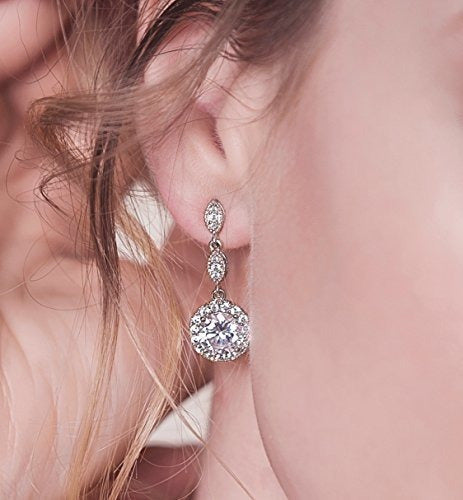 Pendientes De La Boda De Las Damas De Honor En Plata