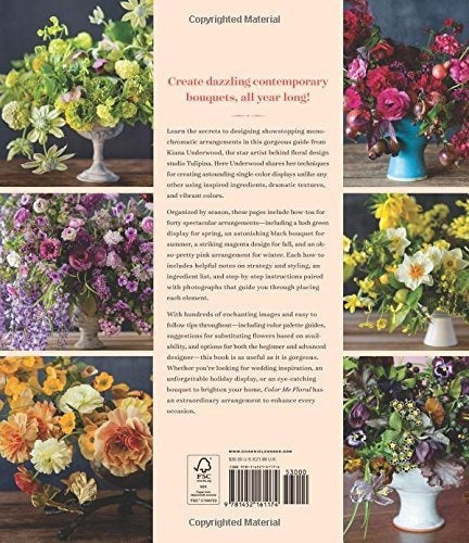 Color Me Floral: Impresionantes Arreglos Monocromáticos