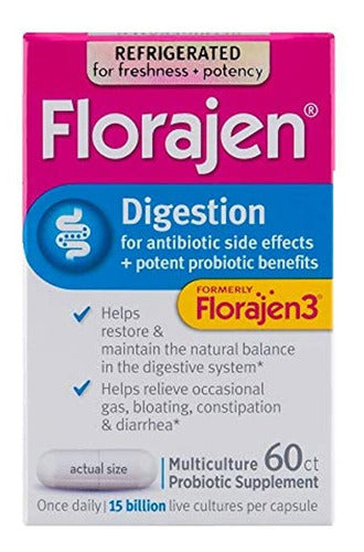 Florajen3 Digestión Probióticos De Alta Potencia