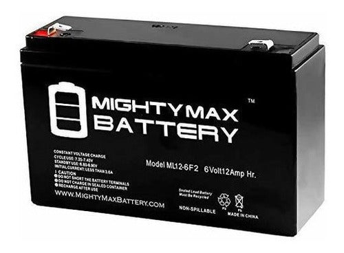 Battery Ml12-6 .250tt - 6v 12ah Razor Bumper