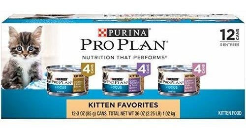 Purina Pro Plan Focus Kitten Favoritos Paquete De Alimentos