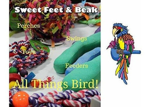 Big Birdie Bow Tie Bird Toy Juguete De Jaula Perfecto