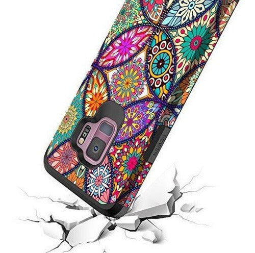 Funda S9, Funda Galaxy S9, Funda Rígida Rosebono Slim Hybrid