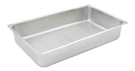 Bandeja De Agua Extra Rectangular De Acero Inoxidable