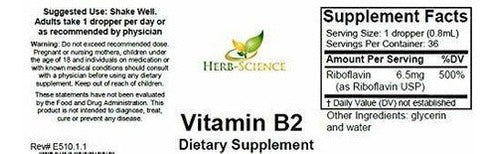 Gotas De Riboflavina Líquida De Vitamina B2, Extracto De
