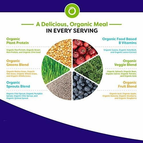 Polvo Orgánico De Reemplazo De Comidas A Base De Plantas