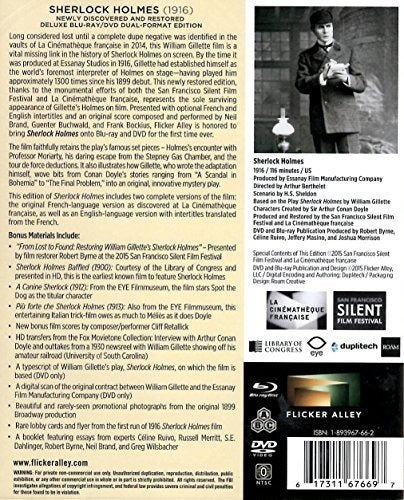 Sherlock Holmes (1916) [edición Blu-ray / dvd De Formato