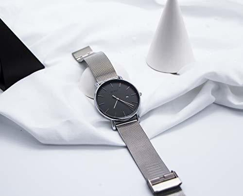 Burei Moda Hombre Reloj De Pulsera Minimalista Analógico