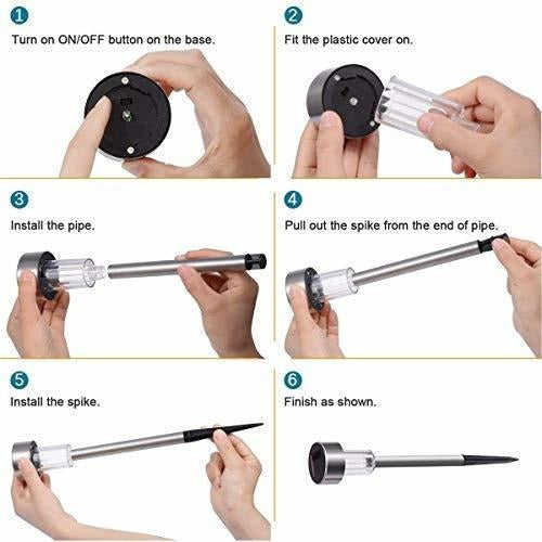 Luces solares para el Jardin - Paquete de 12 unidades