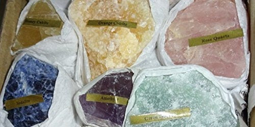 Juego de 12 gemas de cristal curativo de primera calidad