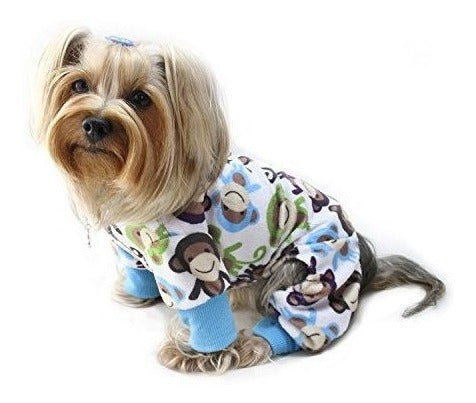 pijama De Felpa De Minky Monkey Para Perro