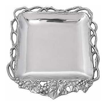 Bandeja cuadrada de aluminio para uva abierta de 12