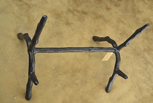 Soporte para libros estilo rama de hierro fundido