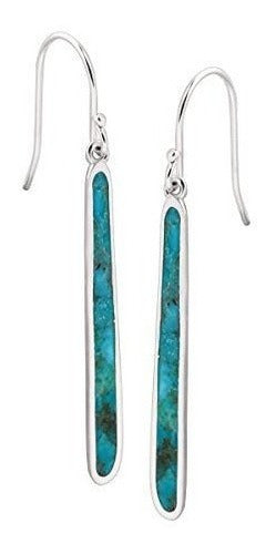 Aretes colgantes de turquesa comprimidos De Silpada