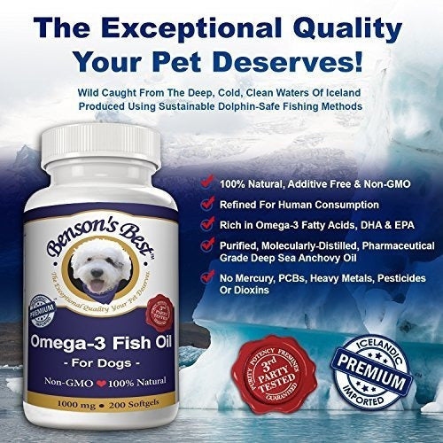El Mejor Aceite De Pescado Omega-3 De Benson Para Perros