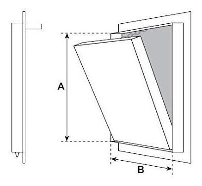 Panel De Acceso De 24 X 24 F3-drywall Para Aplicaciones De