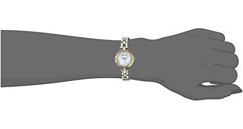 Reloj De Pulsera De Dos Tonos Abierto Acentuado