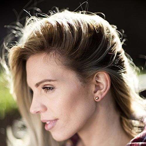 Joyas De Por Vida Aretes De Bola Redonda, 1/4 De Pulgada