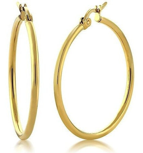 Pendientes De Aro Chapados En Oro