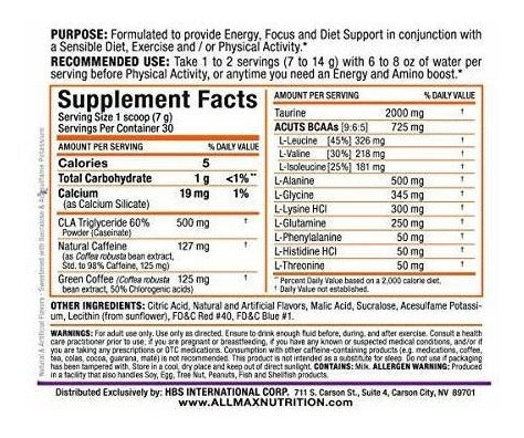 Bebida Energética Con Carga Amino