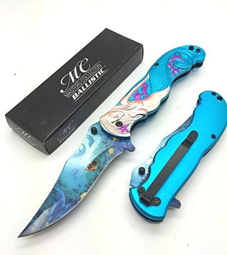 Cuchillo táctico de caza de bolsillo abierto para exteriores