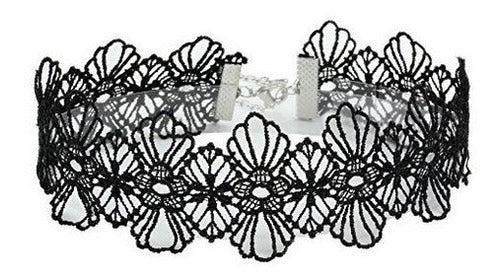 Eigso 8pcs Tatuaje gótico Encaje Gargantilla Collares Set