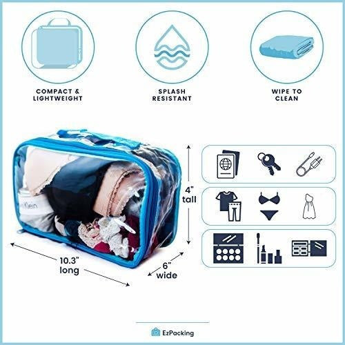 Bolsa De Maquillaje Transparente Para Artículos De Tocador