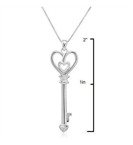 Collar Con Forma De Corazón De Diamantes En Forma De Corazón