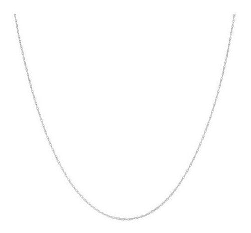 Collar De Cadena De Cuerda Ligera Kooljewelry Platinum 950